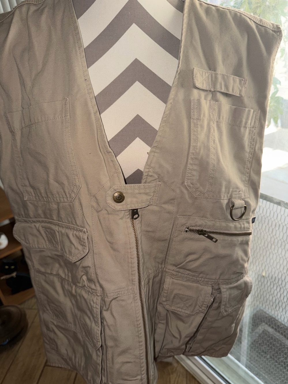 Men’s Neutral Utility Multi-Pocket Vest - Khaki/Taupe 5.11 tactical series XL